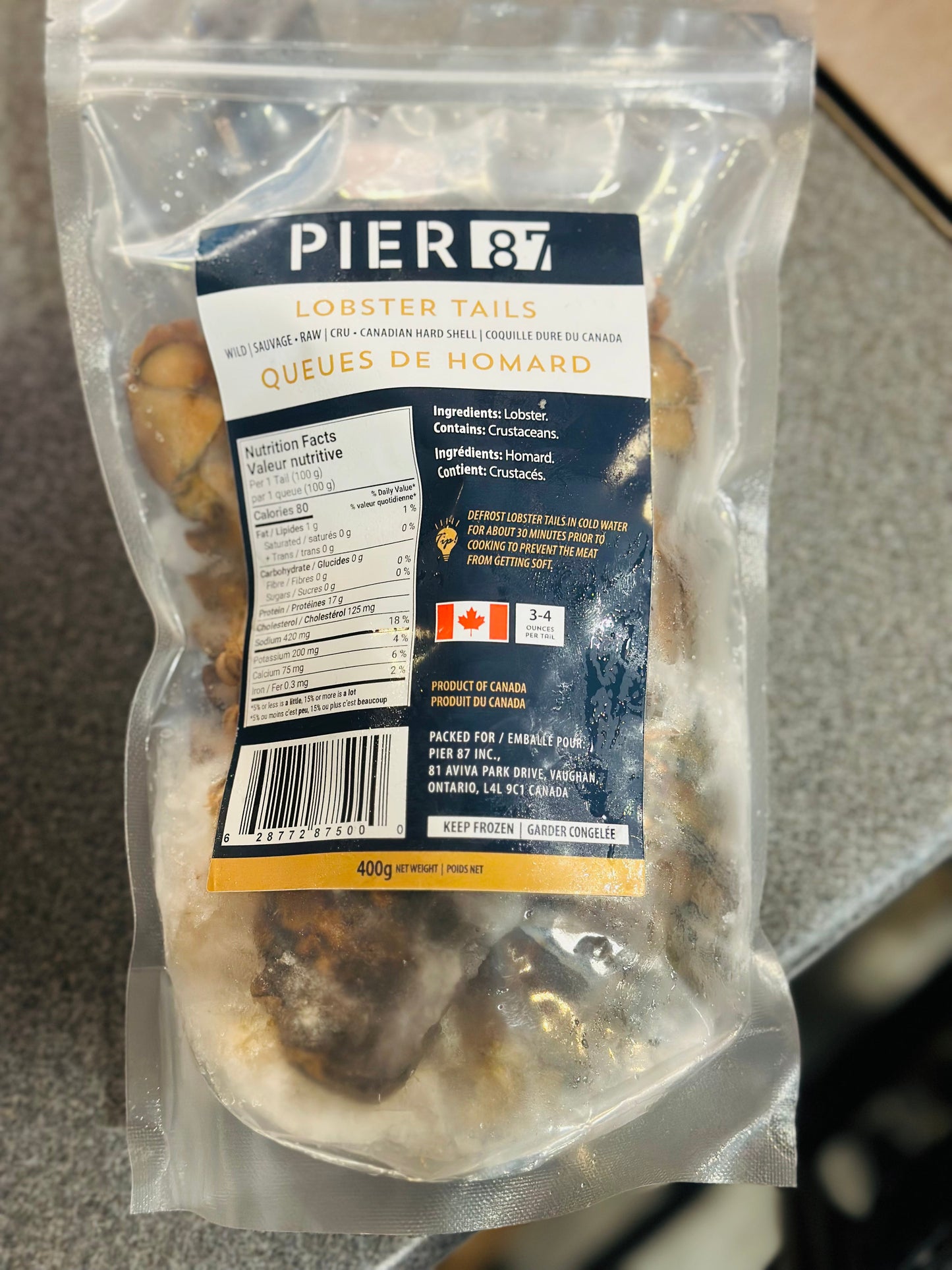 Canadian lobster tails