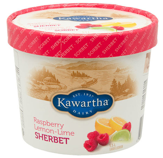 Raspberry Lemon-Lime Sherbet